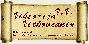 Viktorija Vitkovčanin vizit kartica